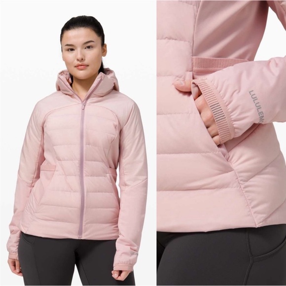 lululemon athletica Jackets & Blazers - Lululemon Down For It All Jacket in Porcelain Pink size 6
